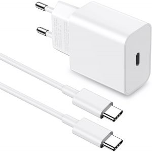 18w Chargeur Rapide Avec Câble Usb C 1m Pour Google Pixel 9 Pro 8a 8 Pro 6a 7a Pro 7,Prise De Chargeur Rapide Usb C Pour Pixel 6 Pro 6 5a 5 4a 4 4xl 3a 3a Xl 3xl Pour Samsung A16 A15 A04s A55 A35 A53 - Neuf