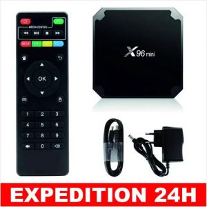 X96 mini Smart TV Box 2+16 Go Lecteur Multimédia Android 7.1.2 Quad Core WIFI 4K H.265 HDR avec Indicateur LED - Neuf