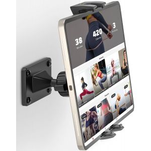Support Tablette Mural, Support Mural pour Tablette avec Base en M&eacute;tal Robuste, Support Tablette Compatible avec Tablette, iPad, T&eacute;l&eacute;phone Portable de 4,7 &agrave; 12,9 - Neuf