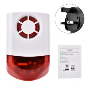 Systeme d'alarme de securite intelligent sans fil Acousto Optic, sirene 315 MHz, prise US (100-240 V) - Neuf