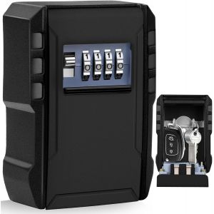 Boite à Clé Sécurisée, Grand Boite a Clefs Securisee Exterieur avec Code à 4 Chiffres Étanche Boite à Clés Murale, Robuste Coffre a Clef Exterieur Digitale pour Maison École Garage Usine - Neuf