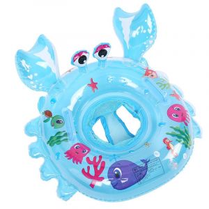 ¿Bleu¿Bébé Siège De Piscine Avec Kit De Patch Anneau De Natation Enfant Bague De Natation Flottante Bouée Siège Gonflable Pour Bébé Pour 6 Mois-3 Ans - Neuf