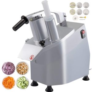 Chenquansarl-Coupe-Légumes Spirale Électrique 270tr/Min, Coupe-Légumes Mandoline 550w, Vegetable Cutter Avec 6 Disques De Coupe, Robot De Cuisine Commercial - Neuf