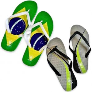 Fchhk-® Tongs Homme - 2 Paires Tongs Mer Thème Tropical - Chaussons D'été - Neuf