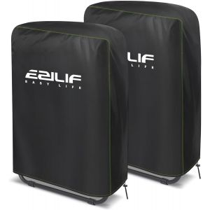 Lot De 2 Housses De Protection Pour Chaises Pliantes - Oxford - Coupe-Vent, Anti-Uv, Anti-Poussière - Pour Meubles De Jardin, Chaise Pliante - Neuf