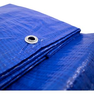 Spwa-Bâche De Protection Professionnelle Imperméable 3 X 5 M - Tissu Avec ?Illets Pour Extérieur Et Jardin - Bois - Meubles - Aimant D'image Inclus - Neuf