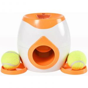 2025 Automatique Pour Chien Balle Lanceur Lanceur D'applications Pour Les Petites Et Moyennes Chiens, Interactif Extraire De La Machine Avec 10-30 Pieds De Distance, Orange - Neuf