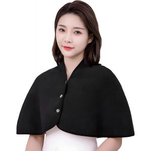 Jgd-Coussin Thermique Ch&acirc;le Thermique Femme Chauffe Epaule Coussin Massant Chauffant Cervicales Dos &Eacute;paules Soulager Les Douleurs &Agrave; L'&eacute;paule Convient Au Bureau Maiso Noir Taille Unique - Neuf