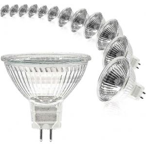 Ampoules Halogènes,Ampoule Mr16 Spot,Ampoule 12v 20w,Ampoule Gu5.3 Ampoule Mr16 Dimmable,Ampoules Halogènes 2 Broches Blanc Chaud 2700k - Neuf