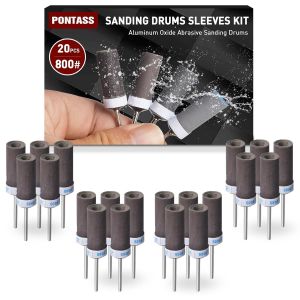 10 Pièces 600 Grains Tambours De Ponçage Pour Outil Rotatif Dremel, Mèches De Ponçage, Manchons Abrasifs Avec Des Tiges De 3 Mm, Manchons De Ponçage Pour Le Ponçage Et Le Polissage Métallique. - Neuf