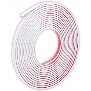 Sjzg-Bande Adh&eacute;sive Blanche 3d Pour Bordures Murales Peel & Stick Trim Seam Wall Sticker Decorative Tape Pour Plafond/Angle/Miroir/Meuble/Porte/D&eacute;coration Int&eacute;rieure Et Automobile (0.8cm*5m/0.31in*16 - Neuf