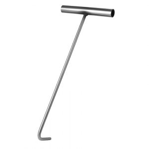 Plaque d'&eacute;gout Crochet TShaped Crochet pour Rouler la Porte pour une Ouverture Facile du couvercle de trou d'homme pour l'Entretien des &Eacute;gouts des Applications &agrave; l'Ext&eacute;rieur - Neuf