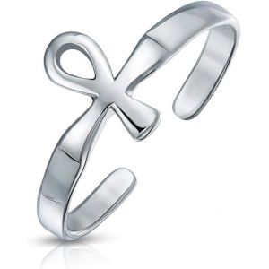 Kahfl-Symbole Religieux Chr&eacute;tien De La Vie &Eacute;gyptienne Goutte Pendante Levier Arri&egrave;re Boucle D'oreille Croix Ankh Pour Femmes Adolescentes Poli En Argent Sterling .925 - Neuf