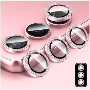 Sjzg-Protecteur D'objectif D'appareil Photo Diamant Pour Samsung Galaxy Z Flip 7, Protecteur De Couvercle De Cam&eacute;ra En Verre Tremp&eacute;, Anneau M&eacute;tallique En Aluminium Individuel Bling - Neuf
