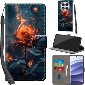 KALANKA-Coque pour Xiaomi Redmi Note 14 Pro 4G/5G / Note 14 Pro Plus 5G Cover [Housse en Cuir PU Premium] [Etui &agrave; Rabat] [Pochette de Portefeuille], &Eacute;tui de Protection pour Xiaomi Poco X7,Papillon do - Neuf