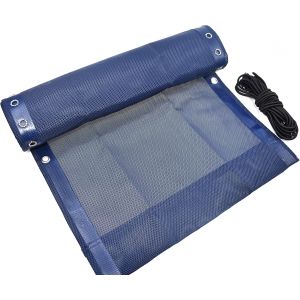 Ulteronixshop-Toile De Rechange Transat Avec 4 Pcs Corde Remplacement &Eacute;lastiques Pour Chaise Longue,Kit Remplacement Transat - Bleu 160 X 43 Cm - Neuf