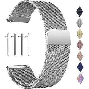 KALANKA-Bracelet de Montre Magn&eacute;tique pour Montre Connect&eacute;e, Bracelet de Montre &agrave; D&eacute;gagement Rapide pour Homme Femme, Confortable 14mm 16mm 18mm 20mm 22mm 24mm Montre Traditionnelle - Neuf