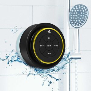 Petite Enceinte Bluetooth Salle De Bain, Étanche Ipx7, Mini Bluetooth Speaker Avec Micro Et Ventouse Pour, Crystal Sound Et Basse, Autonomie 12 Hrs, Cadeaux Électroniques Pour Homme Femme - Neuf