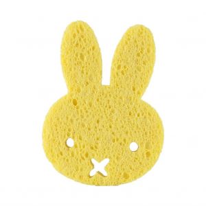 1pc Fibre Naturelle Dessin Anim&eacute; Animal B&eacute;b&eacute; Tout-Petit Enfants Douche &Eacute;ponge Brosses Chaud (Lapin Jaune) - Neuf