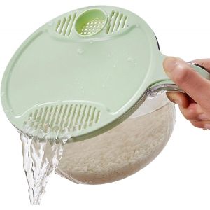 Passoire À Riz - Organisateur De Légumes De Cuisine Multifonctionnel Avec Séparateur De Drainage - Panier De Lavage De Riz Facile À Utiliser Filtre De Crépine D'évier De Cuisine - Neuf