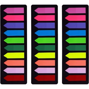 Eryi-720 Pièces Marqueur De Page Feuillets, Onglets Séparateur Guides D'index, Adhesives Notes Repositionnables [Flèches Motifs, 10 Couleurs] Écriture, Marqueurs Adhésifs - Neuf
