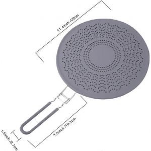 Écran Anti-Éclaboussures En Silicone,Poêle À Frire Avec Butées En Silicone Passoire Résistante À Haute Résistance À La Chaleur - Neuf