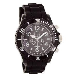 Montre Pour Homme Oozoo Timepieces Analogique Silicone Noir Uoc4839a - Neuf
