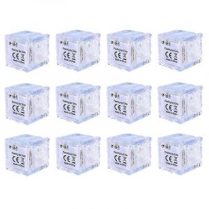 12Pcs Multi Couleur Clignotant Lueur dans l'obscurité LED pour Boire - Neuf