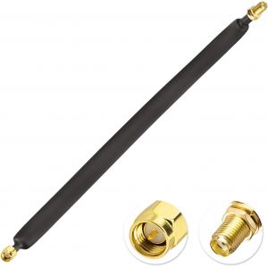 Bin Rallonge SMA Fen&ecirc;tre 30CM C&acirc;ble Coaxial SMA M&acirc;le &agrave; Femelle pour Modem Routeur Cellulaire 4G LTE C&acirc;ble Antenne H&eacute;lium Lora, 1 Paquet - Neuf