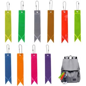 Acdsgd-Lot De 10 R&eacute;flecteur De S&eacute;curit&eacute;,Pendentif R&eacute;fl&eacute;chissant,S&eacute;curit&eacute; Pendentif R&eacute;fl&eacute;chissant,Adapt&eacute;s Aux Cartables, Au V&eacute;lo Et &Agrave; La Marche - Neuf