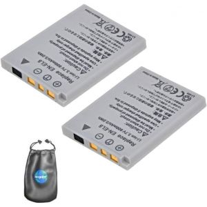 Battery for Nikon Digital Camera and Camcorder in EL8 Coolpix P1, S1..S9 Pack-2 with Lens Accessories - Neuf