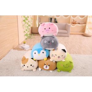 Coussin De Dessin Anim&eacute; Animal En Peluche-Chien Mignon,Chat,Totoro,Pingouin,Cochon,Grenouille-28cm Cochon - Neuf