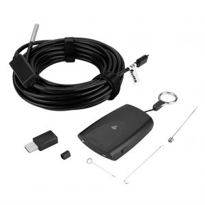 1 camera endoscopique WiFi etanche IP67 avec eclairage LED pour l'inspection des canalisations et des voitures - Neuf