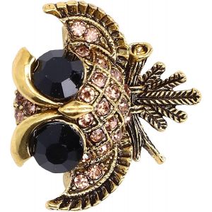 Kjdal-Jacksing Broche Chouette,Élégante Broche Chouette Mignonne Vintage Belle Pour Les Vacances Pour Les Mariages Pour Les Fêtes(Or Ancien) - Neuf