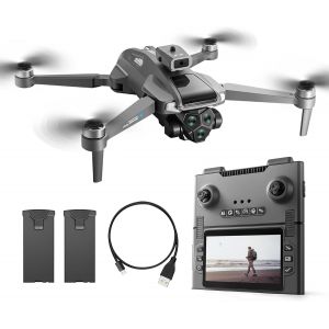 Drone Cam&eacute;ra Norkbeng Avec T&eacute;l&eacute;commande &Agrave; &Eacute;cran Am&eacute;lior&eacute;, Moteur Sans Balais, Cadeau, Vol En Ext&eacute;rieur, Drone R&eacute;cr&eacute;atif, Drone L&eacute;ger - Neuf