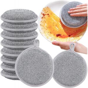 KGABERY-Lot De 10 Torchons De Nettoyage Multi-Usages En Fil De Fer-Réutilisables-Pour Lave-Vaisselle-Pour Vaisselle Humide Et Sec - Neuf