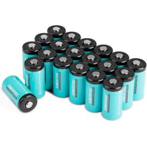 lbgwp60-20 Piles Piles Cr123A Lithium 3V 1600Mah Cr123A Cr17345 Batterie Lithium Jetable, Pour Instrumentation Intelligente, Appareil Numérique Jouets Microphone - Neuf