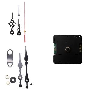 Kit de mécanisme de mouvement d'horloge de bricolage silencieux radiocommandé Allemagne Mode de signal DCF avec 2 ensembles d'aiguilles R - Neuf