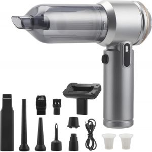 Aspirateur Voiture Puissant sans Fil, 4 en 1 Aspirateur &agrave; Main 16000PA,3 Vitesses,L&eacute;ger et Rechargeable,Mini Aspirateur pour Voiture Cuisine PC Canap&eacute; Bureau - Neuf