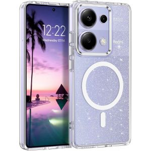 Kal-Coquemagnétiquepourxiaomiredminote13pro4g,Compatibleavecmagsafe,Glitteretanti-Tracesdedoigts,Mincetpusiliconeanti-Rayuresantichocxiaomiredminote13pro4g- - Neuf