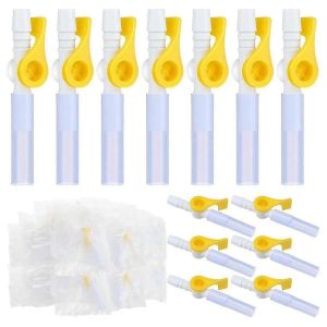 Lot de 15 valves de catheter emballees individuellement, valves de sac de catheter de drainage urinaire avec bords lisses et - Neuf