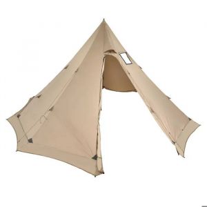 Tente Tipi Chaude Pour 4-6 Personnes-Duoku-Tente D'hiver Portable Avec Ouverture Pour Po&ecirc;le-Toile Avec Rev&ecirc;tement Imperm&eacute;able - Neuf