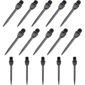 15 Pi&egrave;ces Pointe de Fl&eacute;chettes Acier, Fl&eacute;chettes &agrave; Filetage 2BA avec Pointe en Acier Rempla&ccedil;able, Pointes de Flechettes en Acier, Pointes de Rechange en M&eacute;tal 2BA - Neuf