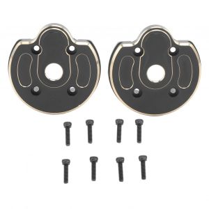 Lot De 2 Couvercles De Portail De Voiture Rc En Laiton Noir, Robustes Et Antirouille, Capuchons De Fusee De Direction Pour Essieu Axial 1/10 Capra Scx10 Iii Ar45p - Neuf