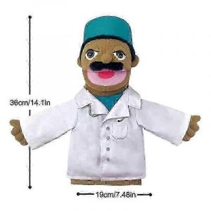 Marionnette à main en peluche douce, jouet amusant, personnage professionnel, offre spéciale !-médecin - Neuf