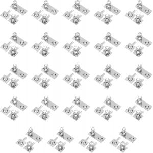 KALANKA-Lot de 24 contacts à ressort AAA Aa - Plaques de contact de conversion en fer négatif - Pour chargeurs de batterie de télécommande - Électronique - 9,9 x 15 mm et 21,4 x 11,4 mm - Neuf
