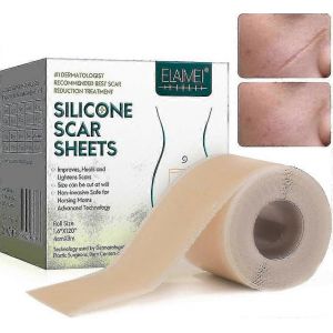 Pansements En Silicone Pour Les Cicatrices,Films Cicatriciels En Silicone Pour Les Chirurgies,Césarienne,Chéloïdes,Brûlures,Ruban Cicatriciel En Silicone-4cm * 3m - Neuf