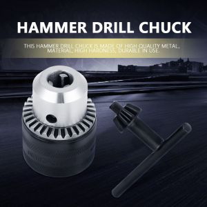 Mandrin de perceuse a percussion 1,5-13 mm, adaptateur rotatif, cle, tige SDS - Neuf