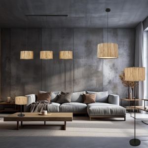 Plafonnier Avec Abat-Jour En Jonc De Mer,Douille E27,Max. 10 W,Boho,Aesthetic,Lampe,Lampe De Salon,Lampe De Chambre À Coucher,Lampe De Salle À Manger,35 X 28 Cm (Dxh),Naturel - Neuf