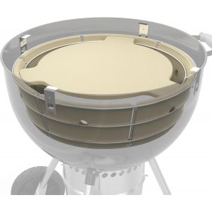 Ulteronixshop-Onlyfire Panier &agrave; Charbon en C&eacute;ramique avec Plaque D&eacute;flecteur, &Eacute;conomie de Charbon et Maintien de la Temp&eacute;rature, pour Cuisson Lente et Fumoir, Accessoire pour Barbecue &agrave; Charbon Weber - Neuf